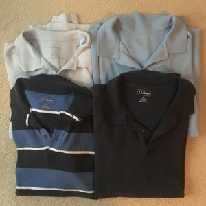 LL Bean short sleeve polo shirts